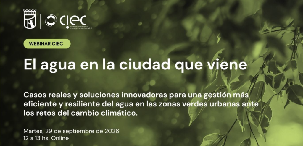 Webinario. El agua en la ciudad que viene